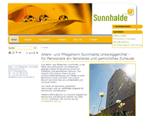 Tablet Screenshot of altersheim-sunnhalde.ch